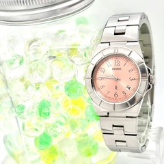 SEIKO Lukia Pink Silver Ladies Watch 7N82-0620 wrist 16.0cm/6.3in NB/NA
