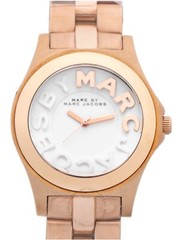 MARC BY MARC JACOBS Rivera White Dial Rose Gold Ion-plated Unisex Watch MBM3135