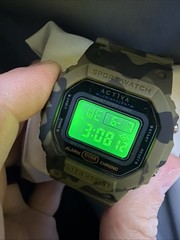 Invicta Activa X Retro Men’s Digital Watch – 49mm Camo Green. New!