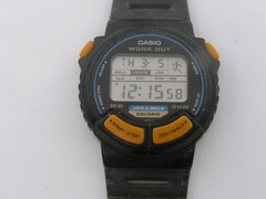 Casio Work Out Watch Running Man Jog Walk 3C-10 879 Working