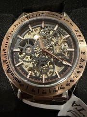 Invicta Men’s Automatic Skeleton Dial Tachymeter Two-Tone Bracelet Watch Box