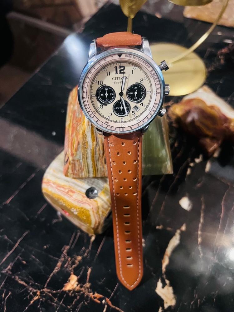 Citizen Men’s Eco-Drive Chronograph Quartz Watch NWT Stainless Steel