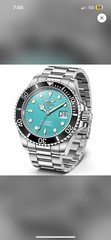 Invicta Pro Diver Men’s Watch 43mm Light Blue Dial Stainless Steel 50852 New!!