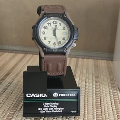 Casio Forester Men’s Watch 5-Year Battery, Indiglo Backlight, Khaki Strap