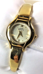 Anne Klein II Womens Quartz Gold Tone Watch 10/470CH 753H New Battery