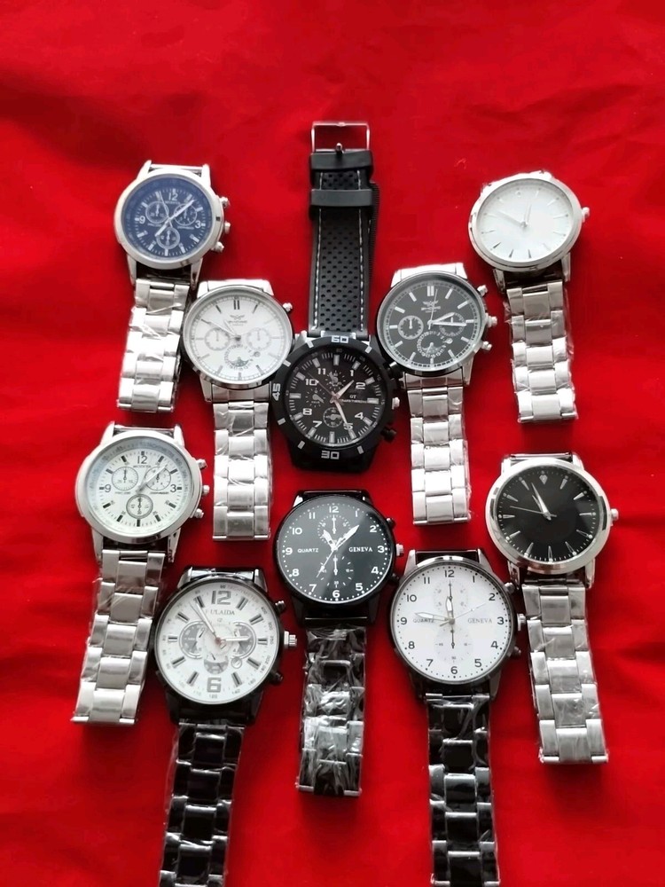 Set 10 NEW Men’s Watches CLOSEOUT OVERSTOCK CLEARANCE DEAL Men Watch Lot IPHON