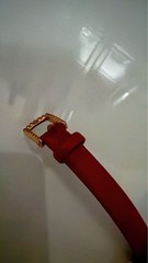 Q pot. Wristwatch Rose Gold Red