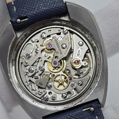 Bucherer Bulls Head chronograph Ref 9601 Asymmetrical 1970’s Lemania 1872