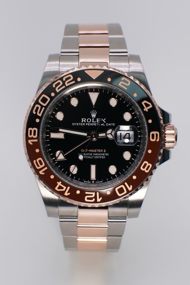 2024 Rolex GMT-Master II Two-Tone 18K Rose Gold ROOT-BEER 40mm 126711CHNR