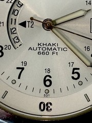 Hamilton Khaki GMT World Time H776250 Automatic Silver Dial SS Bracelet Rare