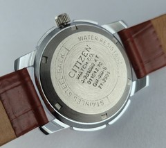 Refurbished Citizen Automatic Orange Dial with Day/Date Men’s Watch | 21 Jewels