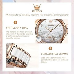 Relojes de Marca Reloj Para Mujer Relogio Feminino Dourado Joyeria Fina de Moda