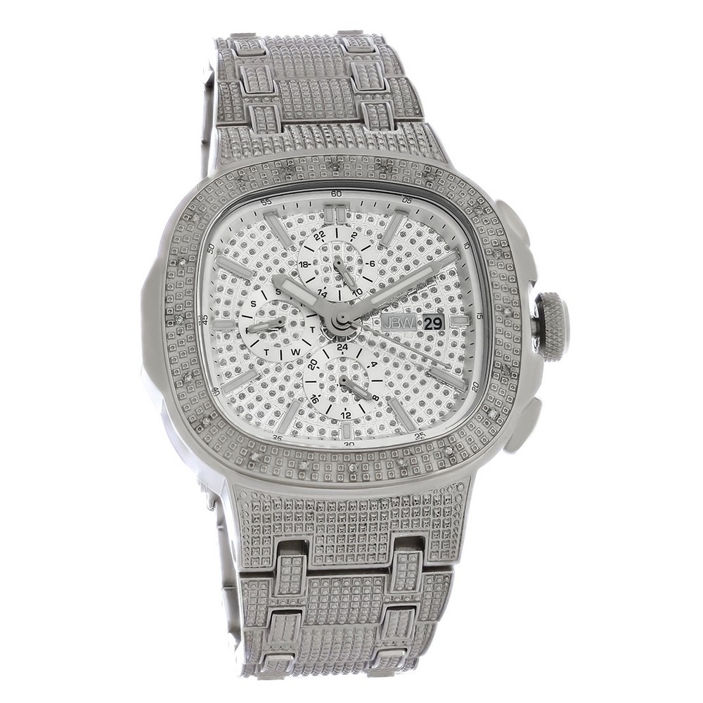 JBW Heist Multifunction Men’s Diamonds Stainless Steel Quartz Watch J6380D