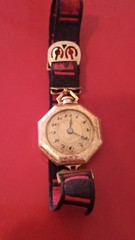 Antique Vintage Wadsworth 10k Watch . Swiss as is.