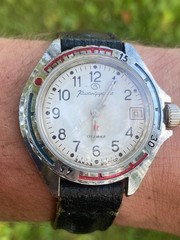 270_ Vostok Komandirskie USSR Watch 2414A Military Runs Needs Service