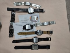 Vintage Digital Watches Solar Binary Calculator