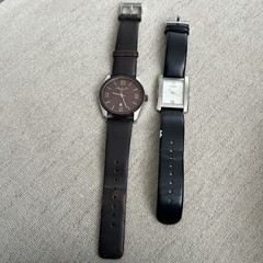 Kenneth Cole Mens Watch 30mm Brown Dial Date Leather KCW1037 KC1104 Bundle lot
