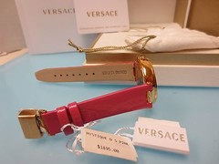 Versace Women’s VK6030013 Mystique Foulard Rose Gold Ion-Plated Diamond Watch