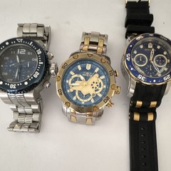 Lot of 3 Invicta Men’s Watch