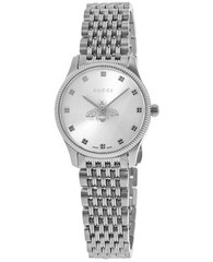 GUCCI G-Timeless YA1265019 Silver Dial Quartz Women’s Watch 29mm