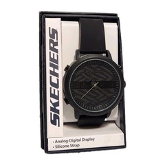 Skechers Lawndale Analog & Digital Chronograph Mens Watch with Black Strap
