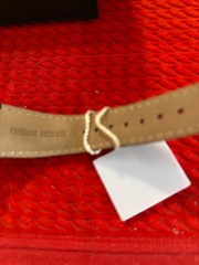 ADEE KAYE Watch AK3006-M Ostrich Leather 3ATM Swiss movement all stainless stee