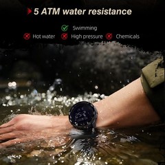 Digital Watch Military Watches for Men Black Tactical Sports Waterproof Men’s…