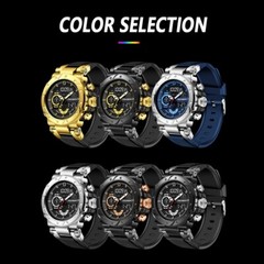 Men Large Dial Digital LED Quartz Date Sport Watch Waterproof Wristwatch Gift