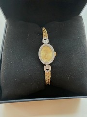 Vintage Movado 14K Gold & Diamond Swiss Quartz Ladies Bracelet Watch | Serviced
