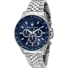 Maserati Chronograph Challenge Men’s Watch R8873640025 Steel Watch 44mm Blue
