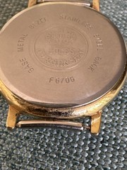WORKING VINTAGE JULES JURGENSEN DATE MOON PHASE QUARTZ WOMEN’S WATCH NO BAND