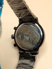 Amazing Versace Chronograph Black Dial Analog Refurbished Men’s Wrist Watch