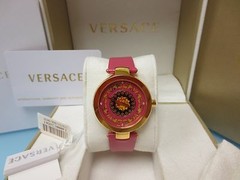 Versace Women’s VK6030013 Mystique Foulard Rose Gold Ion-Plated Diamond Watch