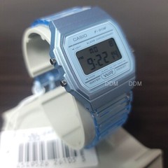 CASIO Unisex Vintage Retro Watch Original New F-91WS-2D Blue Resin Strap