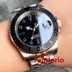 40MM Black Sterile Dial Sapphire Glass Lume Japan NH35A Auto Men Watch Jubilee