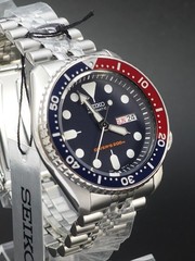 Seiko SKX009k2 Pepsi. New Unworn. Jubilee Bracelet. 200M Dive Watch. Seiko SKX