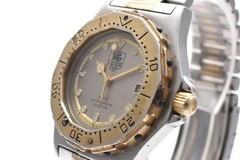 Vintage【EXC+4】TAG Heuer 3000 934.213 Pro 200m Gray Dial Gold Men’s 33mm Watch