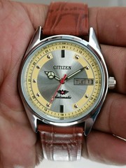 Citizen Automatic Japan Made Day/Date 21 Jewels Stainless Steel Mens Wrist Watch