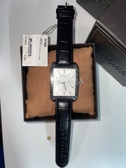 HUGO BOSS Watch 1512890 Ivory Dial/Black Leather Band