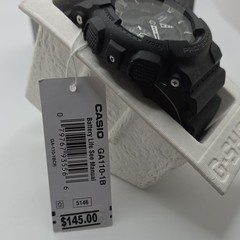 Casio G-SHOCK GA110-1B Black Resin Analog-Digital Quartz Watch 200m w/ Box