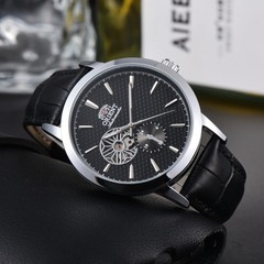 Orient Watch Bambino Japan Movement Leather Strap Men Luxury Look Birthday Gift