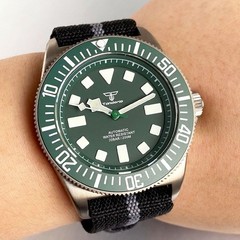 Tandorio 42mm Titanium 20ATM Sapphire Japan NH35 PT5000 Automatic Men Watch Lume