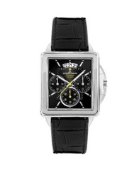 JACQUES LEMANS Men Analog Quartz Casual Watch Classic Dress Black Dial Waterproo