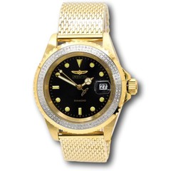 Invicta Elite Automatic 0.59ct Diamond Bezel 40mm Gold Men’s Watch 48745