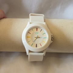 Skechers Rosencrans Pastel Womens Unisex White Band Watch New Battery