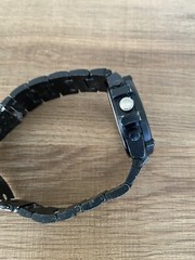 Forever 21 Watch. Black Band And Dial Hip Hop Watch New Battery Works Great Look