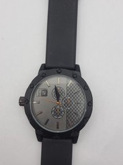Mossimo Right Handed Black Dial Black Band Mens Quartz Watch New Battery Working