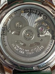 Seiko Military Sport Day Date Mechanical Automatic Beige Dial 21Jewel Watch 7S26