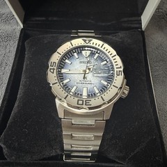Seiko Prospex Monster Save The Ocean SRPG57K1 4R36-11C0 Watch Light Blue Dial