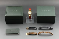 [Near MINT w/ Box] GUCCI 6300L Horsebit 3colors Belt 22mm Quartz Women’s Watch